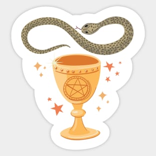 Magic Serpent Goblet Sticker